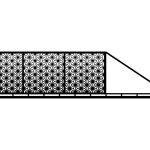 Portail coulissant Perla 600×150 cm