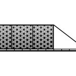 Portail coulissant Perla 600×170 cm