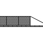 Portail coulissant Giulia 400×120 cm