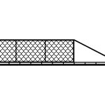 Portail coulissant Bianca 400×120 cm