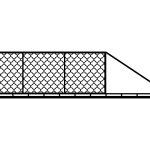Portail coulissant Bianca 600×150 cm