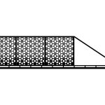 Portail coulissant Azzurra 600×150 cm