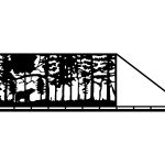 Portail coulissant Olivia 600×170 cm