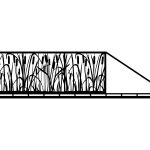 Portail coulissant Diana 600×150 cm