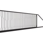 Portail coulissant Marina 615×135 cm