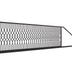 Portail coulissant Rosalia 615×135 cm