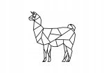 Décoration murale en métal Lama 40 cm