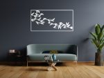 Décoration murale en métal Oiseaux 100 cm – Image 3