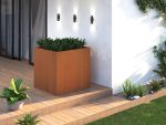 Jardinière extérieures Corten 120x120x120 cm – Image 3
