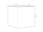 Jardinière extérieures Corten 120x120x120 cm – Image 4