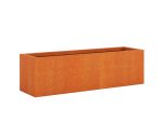 Jardinière extérieures Corten 30x105x30 cm