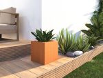 Jardinière extérieures Corten 30x30x30 cm – Image 3