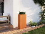Jardinière extérieures Corten 30x60x105 cm – Image 3
