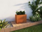 Jardinière extérieures Corten 30x60x45 cm – Image 3
