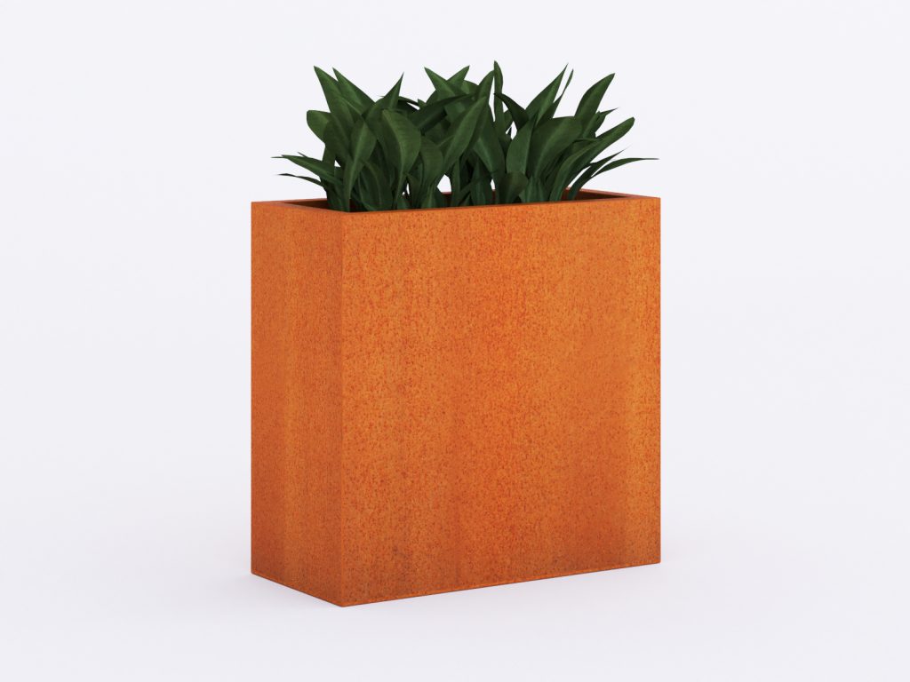 Jardinière extérieures Corten 30x60x60 cm – Image 2