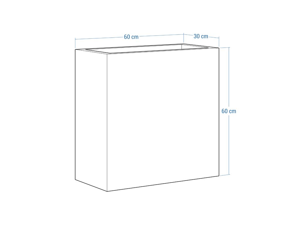 Jardinière extérieures Corten 30x60x60 cm – Image 4