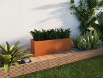 Jardinière extérieures Corten 30x90x30 cm – Image 3