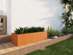 Jardinière extérieures Corten 45x120x30 cm – Image 3