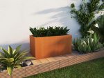 Jardinière extérieures Corten 45x90x45 cm – Image 3