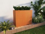 Jardinière extérieures Corten 45x90x75 cm – Image 3