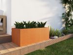 Jardinière extérieures Corten 60x120x45 cm – Image 3