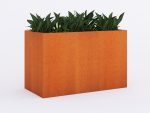 Jardinière extérieures Corten 60x120x75 cm – Image 2