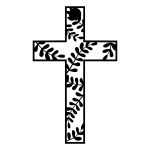 Croix en métal KNS029 15 cm