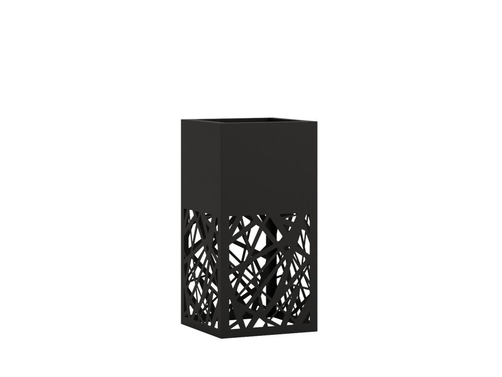 Porte-fleurs métallique Ajouré A03 30x30x60 – Image 2
