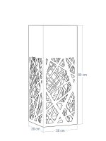 Porte-plante Ajour A03 30x30x80 – Image 3