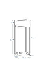 Porte-plante Loft industriel  l – Image 3