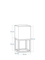 Porte-plante avec un pot profond  30x30x60 – Image 7