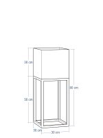 Porte-plante avec un pot profond  30x30x80 – Image 6