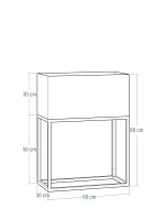 Porte-plante avec un pot profond  30x60x80 – Image 3