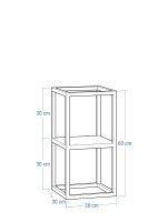 Porte-plante avec étagère profonde  30x30x60 – Image 3