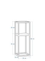Porte-plante avec étagère profonde  30x30x80 – Image 3