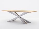 Pied de table en acier inoxydable Chrome Spider L – Image 3