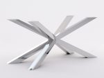 Pied de table en acier inoxydable Chrome Spider L – Image 2