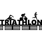 Porte-médailles Triatlon 80 cm