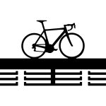 Porte-médailles en métal Vélo 40 cm