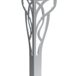 Pied de meuble Louis en chrome