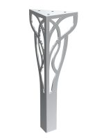 Pied de meuble Louis en chrome