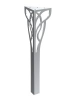 Pied de table Louis Chrome