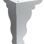 Pied de meuble Palace en chrome