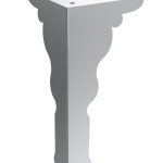 Pied d'armoire Palace Chrome