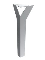 Pied de meuble Moderna en chrome