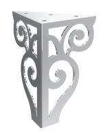 Pied de meuble Sara en chrome