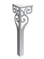 Pied de meuble Sara en chrome