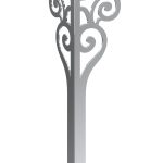 Pied de table Sara Chrome