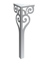 Pied de table Sara Chrome