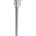 Pied de table Sara Chrome